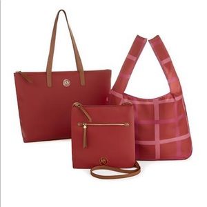 Joy Luxe bag trio in cherry red ❤️❤️❤️